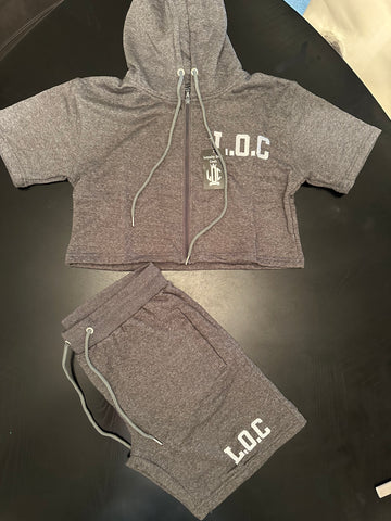 Woman's L.O.C Hoodie Short Set