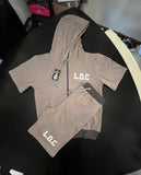 Mens Hoodie Short Set