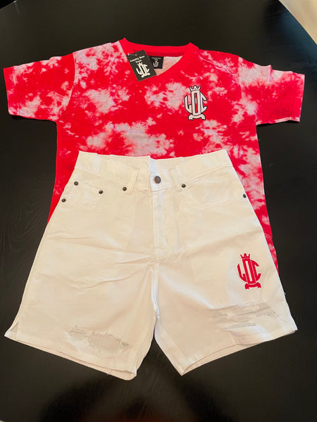 Womans L.O.C Red Short Set