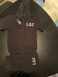 Mens Hoodie Short Set